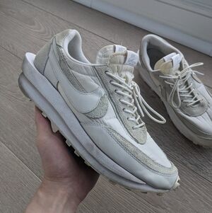 Nike Sacai LD Waffle white shoes men's 9.5